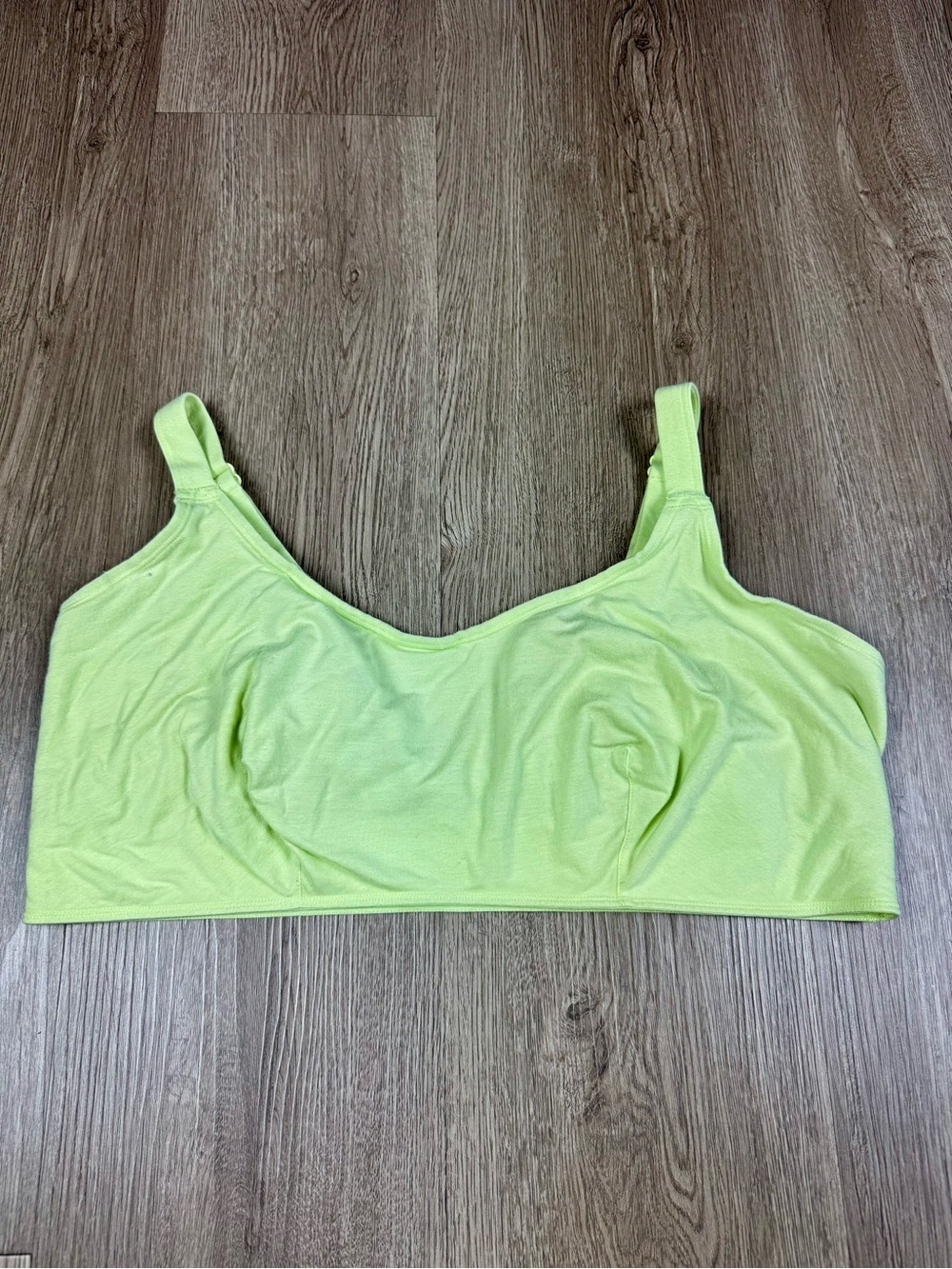 Parade Bralette Everyday Wireless in Green TENCEL Soft Adjustable Unlined XXL 3